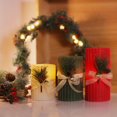 thumbnail image 2 of Hometrends Fluted Foliage LED Pillar Candle Set with Remote Control, 2 of 5
