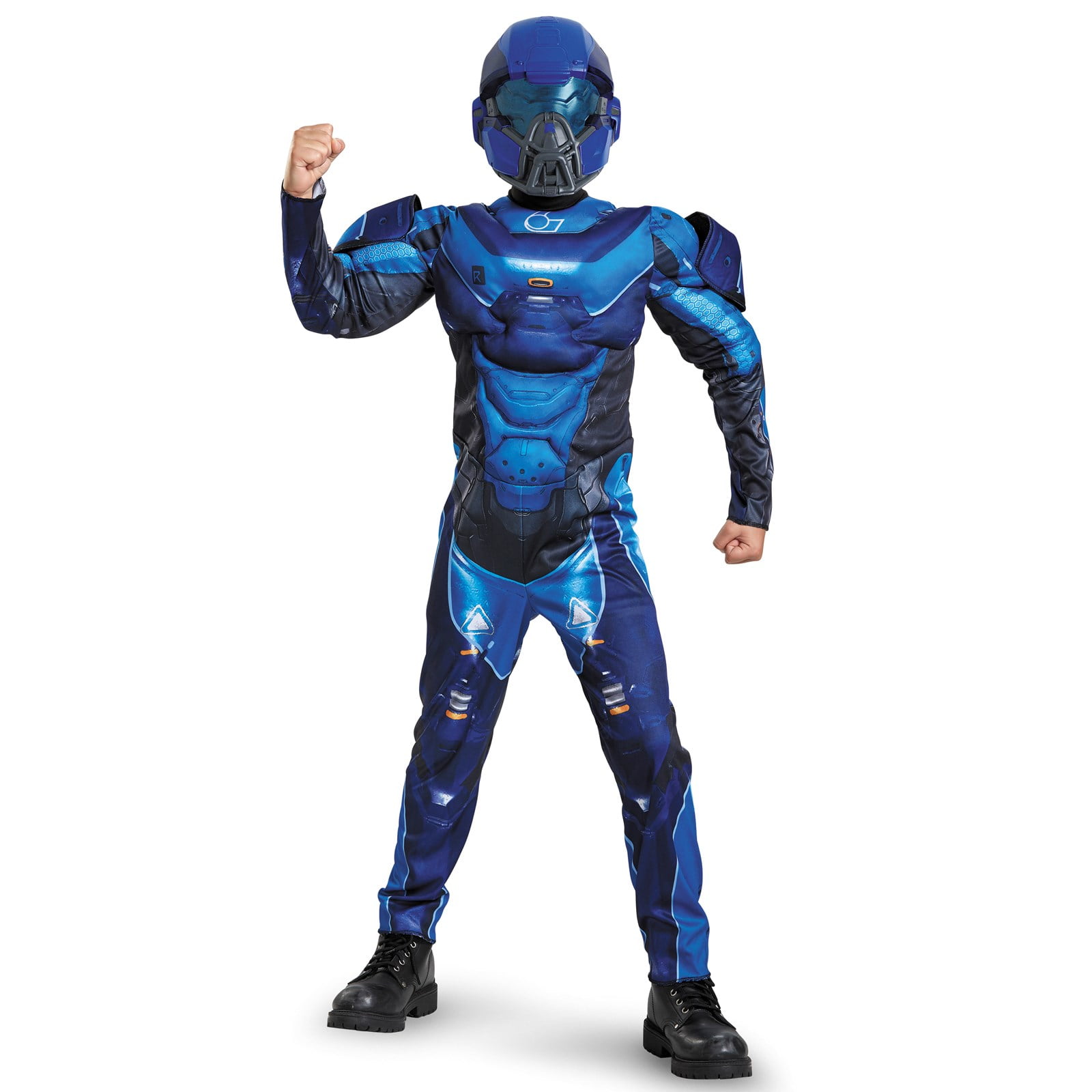 Игра в синем костюме. Костюм синего спартанца Halo. Halo костюм для детей. Геройский костюм голубой. Синие костюм ТРАЙХАРДА.