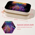 thumbnail image 5 of Jellyfish Velvet Portable Jewelry Stand with Removable Compartment - Travel Organizer, Earring Holder, and Organizer Box - Gift, 5 of 7