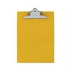 Recycled Plastic Clipboard w/Ruler Edge 1" Clip Cap, 8 1/2 x 12 Sheets, Yellow