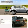 thumbnail image 5 of MOONCOOL Folding Hitch Trike Rack, 170 lbs Capacity, Fits Up to 5" Fat Tires and 42"-59" Wheelbase, Rear Bike Carrier for Adult Tricycles, 2" Receiver Mount for Cars, SUVs, Vans, RVs, Black, 5 of 8