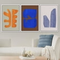 thumbnail image 2 of PixonSign Framed Canvas Print Wall Art Set Multicolor Vibrant Mid-Century Figure Collage Abstract Shapes Illustrations Modern Art Boho Decorative for Living Room, Bedroom, Office - 16"x24"x3 WHITE, 2 of 5
