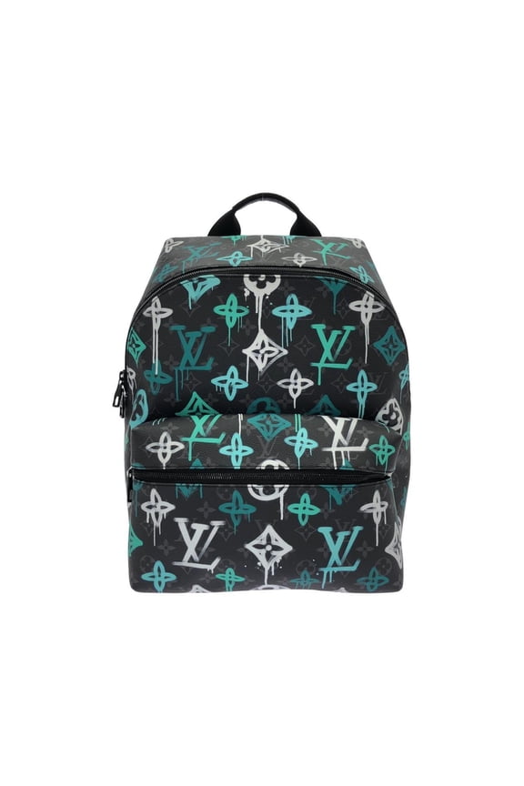 Pre-Owned Louis Vuitton Monogram Eclipse (LV Graffiti Vert) Discovery Backpack PM M21395...