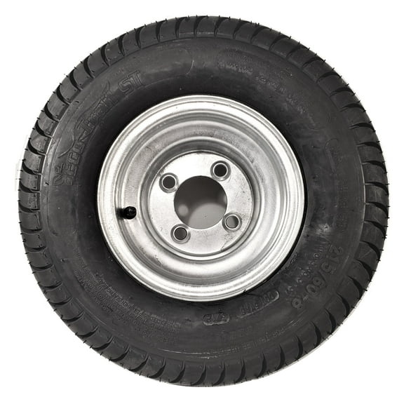 eCustomrim Trailer Tire Galvanized Wheel Rim 18.5x8.5-8 18.5-8.5-8 215/60-8 Load C 4 Lug