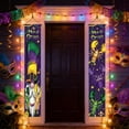 thumbnail image 2 of HuiXinOu Mardi Gras Party Decor Hanging Flags Banners Carnival Festival Couplets Colorful Atmosphere Indoor Outdoor Celebration Supplies, C, 2 of 6