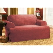 Hometrends Normandy Burgundy T-Cushion Sofa Slipcover