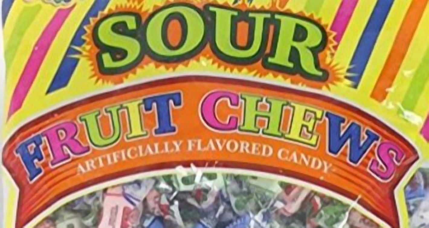 1x Bag Alberts Sour Fruit Chews Assorted Flavors - 240 Candies Per Bag