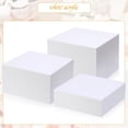 thumbnail image 3 of Suzile 9 Pcs Acrylic Buffet Risers Display Box Cube 5 Sided Food Riser Table Stand for Display with Hollow Bottoms for Party, 8 x 8 x 6, 7 x 7 x 4 Inches, 6 x 6 x 2 Inches(White), 3 of 8