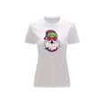 thumbnail image 2 of Playera Blusa Con Estampado De Santa Arbolito De Navidad Ropa Para Mujer Color Blanco Talla Chica Marca Emil SaEs, 2 of 4
