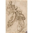 thumbnail image 2 of Francesco Vanni 17x24 Black Ornate Framed Double Matted Museum Art Print Titled: Blessed Stanislaus Kostka Receiving Communion from the Angels Assisted by Saint&nbsp;Barbara (ca.&nbsp;1605), 2 of 5
