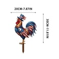 thumbnail image 2 of Patriotic 4th of July Metal Yard Stake Double-Sided Outdoor Garden Decor Independence Day Sign for Porch Courtyard 11.8 X 7.9IN, 2 of 7