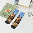 thumbnail image 7 of Naloa Close-Up Curious Squirrel Ankle Socks for Women Non Slip Socks No Show Socks Classic Low Cut Casual Socks Casual Socks, 7 of 7