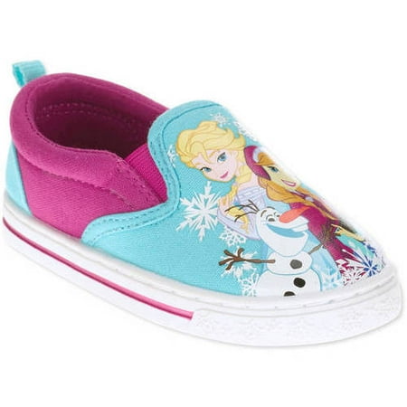 Disney Frozen  Toddler Girls Slip On Canvas Shoe  