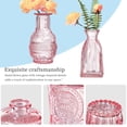 thumbnail image 4 of Juego de jarrones Glass Bud ODBCYWM de cristal rosa vintage, 32 unidades, 4 of 7
