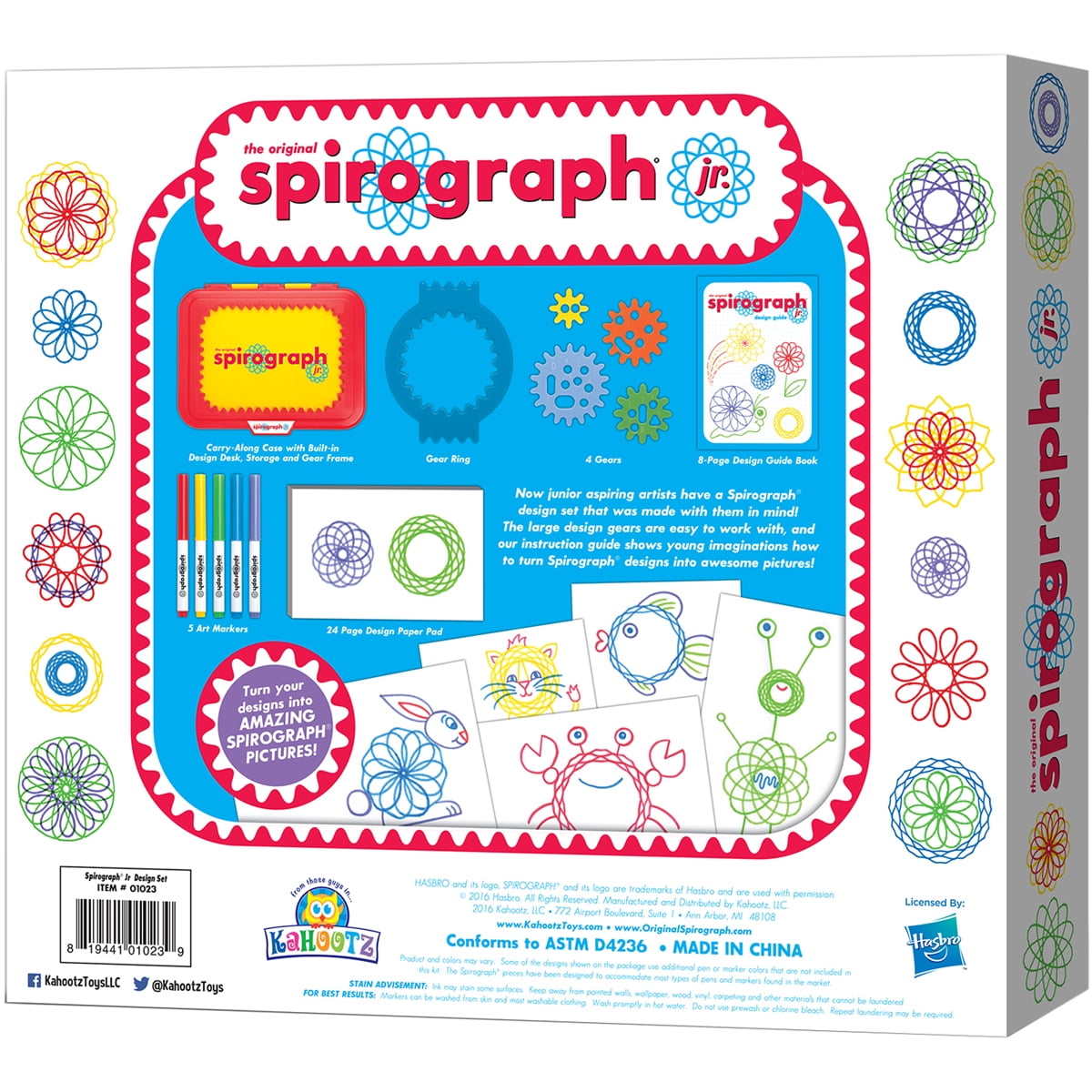 Spirograph Design Set by Kahootz Hasbro Toys 2013 for sale online 