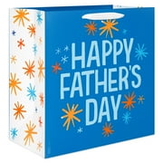 American Greetings 15" Extra Large Blue Square Father's Day Gift Bag, Star Burst (1-Count)