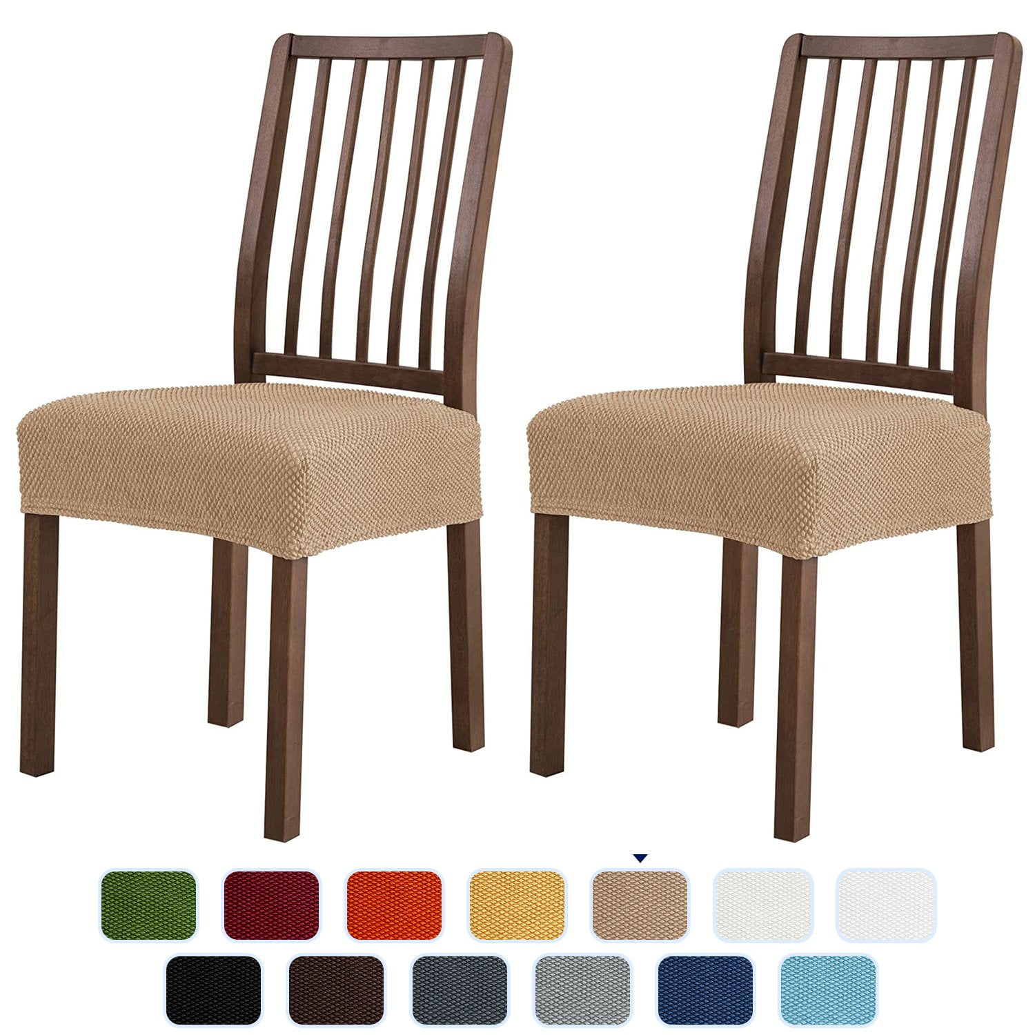 Universal Jacquard Dining Room Chair Slipcover Sets Seat Cover Stretch Protector 
