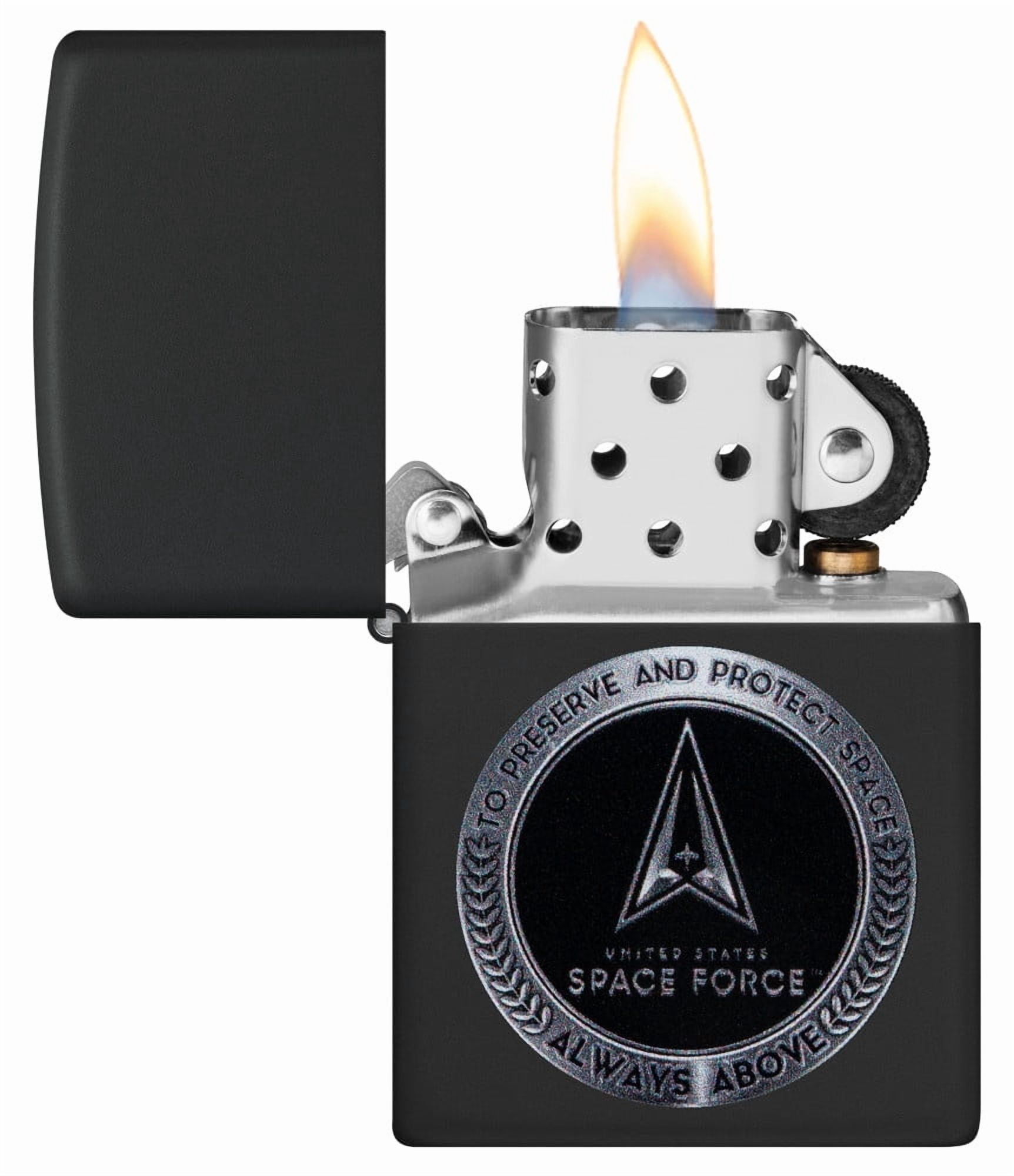 Zippo 48548 U.S. Space Force Design Black Windproof Pocket Lighter
