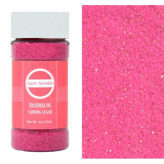 Mystic Sprinkles Tourmaline - Hot Pink Sanding Sugar 4 oz.