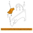 thumbnail image 3 of For 99-04 Pathfinder Front Splash Shield Inner Fender Liner Panel Driver Side, 3 of 4