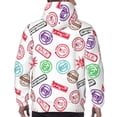 thumbnail image 5 of Hoodies for Men - hilarious Postmark Pattern Long Sleeve Comfrt Men'S Fashion Hoodies & Sweatshirts, Sweatshirts for Men Hoodies Pullover Clothing Clothes with Pouch, 5 of 7