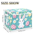 thumbnail image 5 of Yayeee Collapsible Cube Storage Bin with Lid Fabric Closet Decorative Basket with Handles, Cartoon Easter Bunny, 5 of 7