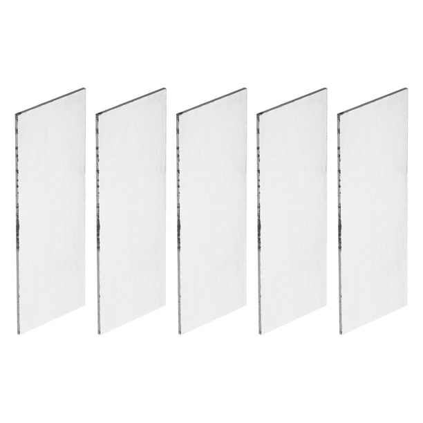 Uxcell Paquete de 5 Acero 15N20 para Fabricación de Cuchillos, 4" x 1 1/2" x 1/16" Acero