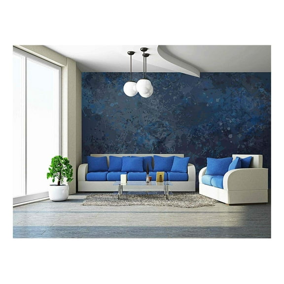 wall26 - Vector Black Grunge Texture Background. - Removable Wall Mural | Self-Adhesive Large Wallpaper - 66x96 inches