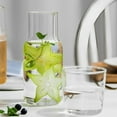 thumbnail image 1 of Glass Pitcher Set Bedside Carafe Set V-Shaped Spout Glass Carafe, 1 of 10
