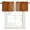 Orange, variant on Sage Green Beige Striped Kitchen Valances for Windows, Modern Farmhouse Retro Lines Bathroom Window Valances 42x12 Inch Rod Pocket Window Treatments Valance Curtains for Living Room Bedroom Decor