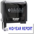 thumbnail image 1 of Large Self-Inking Mid Year Report Stamp, Trodat Printy 4913, Press and Print Stamping, Impression Size 7/8" x 2-1/4", Up to 10,000 Impressions - Blue Ink, 1 of 10