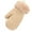 Beige, variant on Kids' Sherpa Lined Knit Mittens Boys Girls Winter Gloves