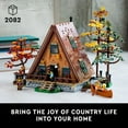 thumbnail image 5 of LEGO Ideas A-Frame Cabin Building Set for Adults - Detailed DIY Miniature House Model Kit, Ages 18+ Years - Gifts for Men & Women - 21338, 5 of 9