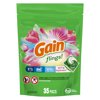 Gain Flings Laundry Detergent Soap Pacs, 35 Ct, Spring Daydream