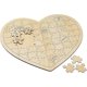 thumbnail image 1 of Cepewa Wish Heart Puzzle Wood Wedding Guest Book Party Guest Book Heart Wedding, 1 of 4
