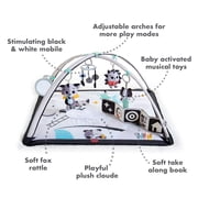 Tiny Love Magical Tales Black & White Gymini, White,