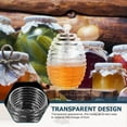 thumbnail image 6 of Honey Storage Jar Transparent Dispenser Pot Stirring Rod Holder with Stick Refillable, 6 of 6