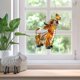 thumbnail image 3 of Adorno colgante de vaca para ventana | Decoración de animales de granja estilo vidriera | Detalles de mariposas y flores, 3 of 7