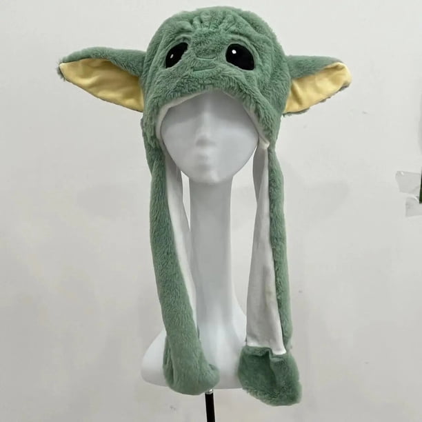 Disney Kawaii Anime Star Wars bebé Yoda sombrero de felpa bebé Yoda figura Kawaii dibujos animados orejas sombrero niños juguetes niños niñas regalo de Navidad