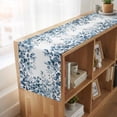 thumbnail image 6 of Table Runners 72 Inches Long Dress Scarves, Blue Green Eucalyptus Leaves Farmhouse Kitchen Table Runner, Coffee Tablerunners, Spring Summer Botanical 14x72 Inch, 6 of 9