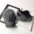 thumbnail image 2 of Minzimin 1Pack Men Women Baseball Cap Vintage Washed Distressed Hats Twill Plain Adjustable Dad-Hat, 2 of 5