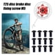 thumbnail image 5 of Tornillo De Disco De Bicicleta 12 Uds. Tornillos de Rotor de freno de disco de bicicleta tornillos de disco de bicicleta de montaña de acero (negro) Hugtrwg Accesorios para bicicletas, 5 of 6