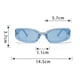 thumbnail image 2 of Gafas de sol rectangulares para mujer, gafas de sol de moda retro, protección, gafas vintage con marco cuadrado estrecho, 2 of 5