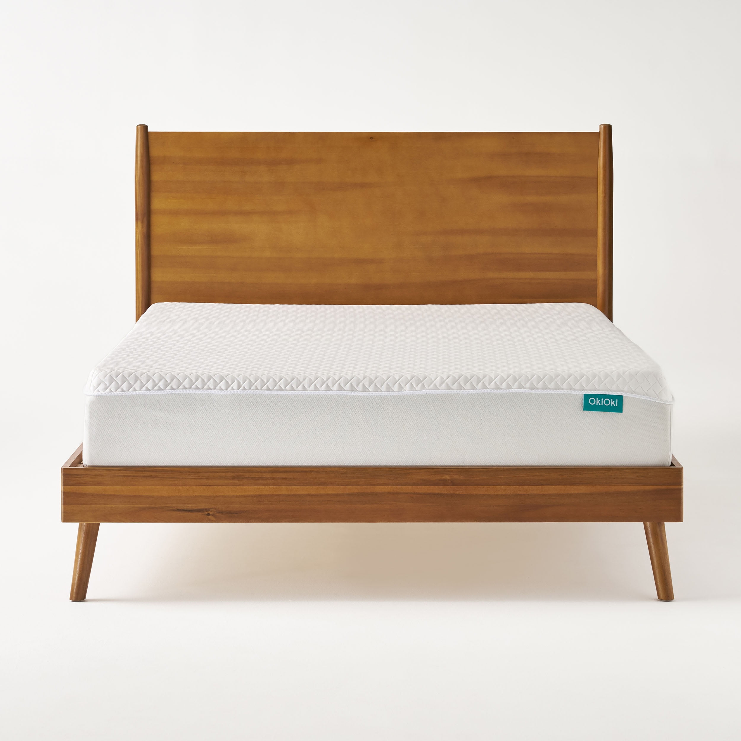 Okisoft Mattresid Century Bed, Twin Xl Cherry Bed Frame