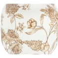 thumbnail image 2 of Home Decor Collection Sterling & Noble Home White Ceramic Brown Floral Painted Tabletop Vase, 2 of 15