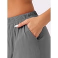 thumbnail image 4 of DARING DIVA Women's Modal Lounge Shorts Soft Comfy Bottoms with Pockets L Grey, 4 of 6