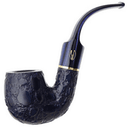 Savinelli Alligator Blue Pipe - Handmade Italian Briar Tobacco Pipe, Small Lightweight & Hand Crafted Wooden Pipes, Oom Paul Shaping, 6mm, 614