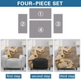 thumbnail image 6 of Kuiaobaty Butterfly Sunflower Print Reclining Slipcover Mandala Aztec Thick Recliner Chair Cover Breathable Recliner Couch Cover Washable Reclining Sofa Slipcover with Pocket for Living Room, 6 of 8