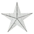 thumbnail image 2 of VHC Brands Patriotic Faceted Metal Star White Wall Hanging 4x4, Independence Day Decor, American Star Design, Distressed Appearance Metal Wall Hanging, Star Shape, Country, Matte White, 2 of 6