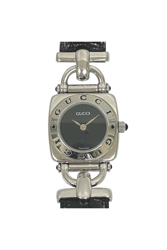 Pre-Owned Gucci GUCCI watch, total weight 22g, stainless steel, genuine leather strap, quartz...